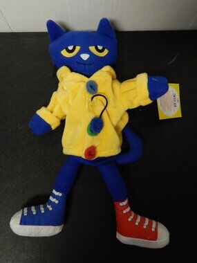 Pete The Cat Groovy Buttons Plush Puppet 12” Merrymakers